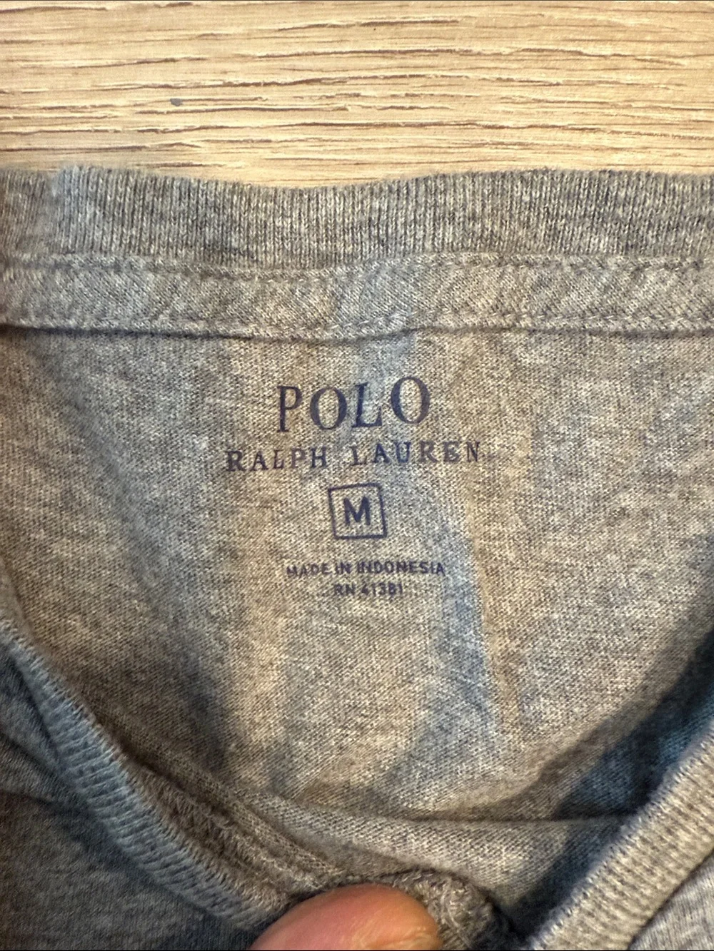 Polo by Ralph Lauren Gray V-Neck Short Sleeve Tee